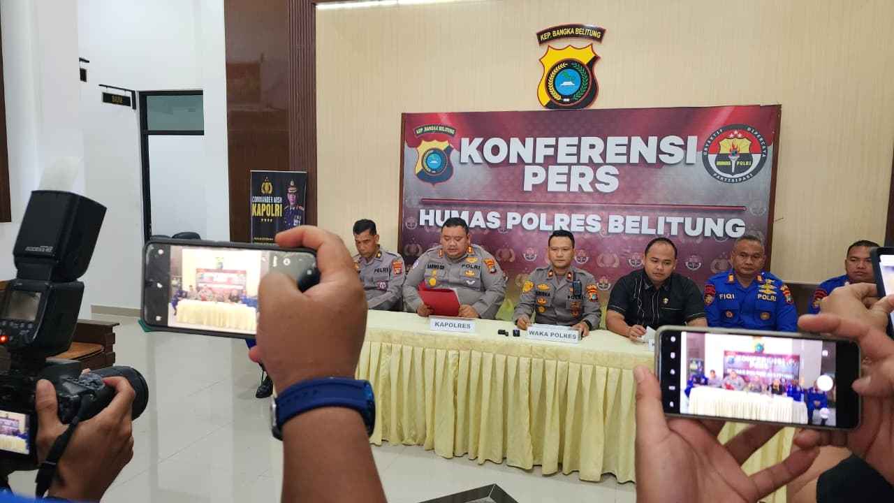 Polres Belitung Berhasil Ungkap Aksi Illegal Mining, Selamatkan Rp6,4 Miliar Aset Negara
