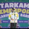 Dalam sambutannya Wakil Bupati Abustan menyampaikan apresiasi atas kepercayaan yang diberikan Kemenpora kepada Kabupaten Barru sebagai tuan rumah TARKAM tahun ini. (Foto/Humas/Pemkab)