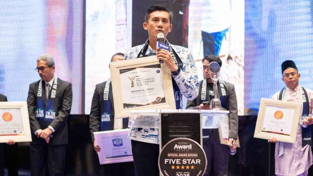 Royhan Al Faisal Raih Inspiring Professional Dan Leadership Award 2025, “Kerja Keras Pemasyarakatan Dari Sudut Lapas Tanjungpandan”