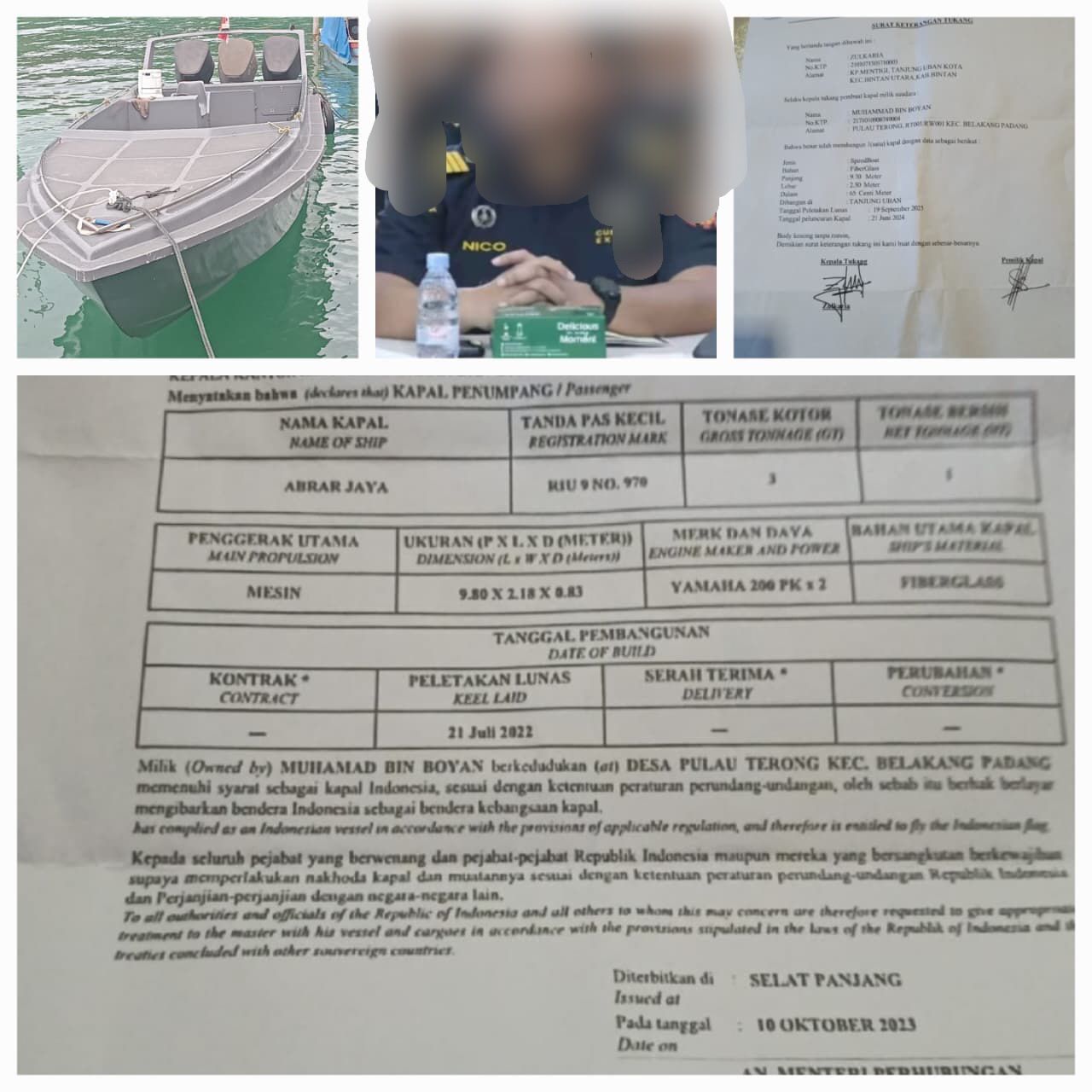 Pelanggaran hukum laut di Batam