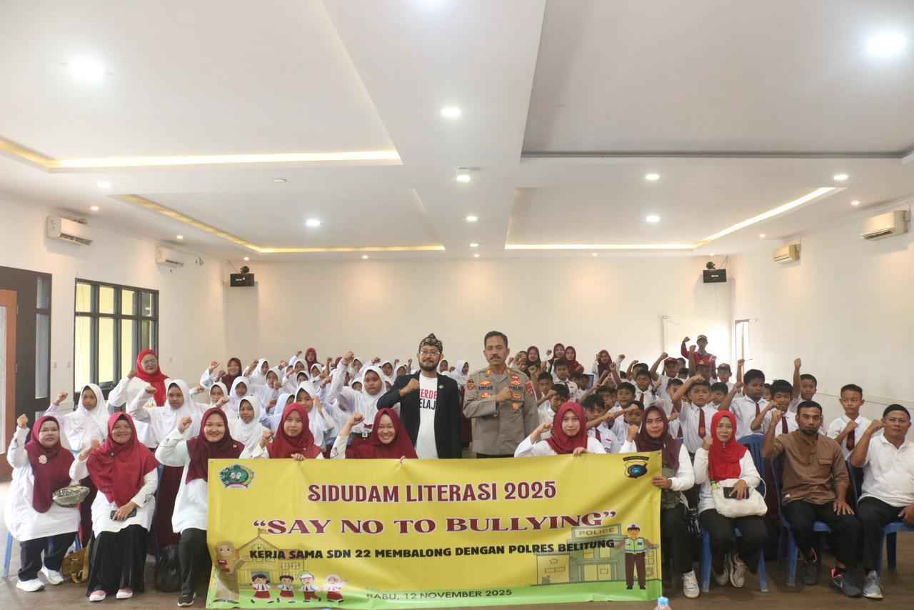 Polres Belitung Edukasi Siswa SDN 22 Membalong Jadi Generasi Anti-Bullying dan Paham Kesetaraan Gender