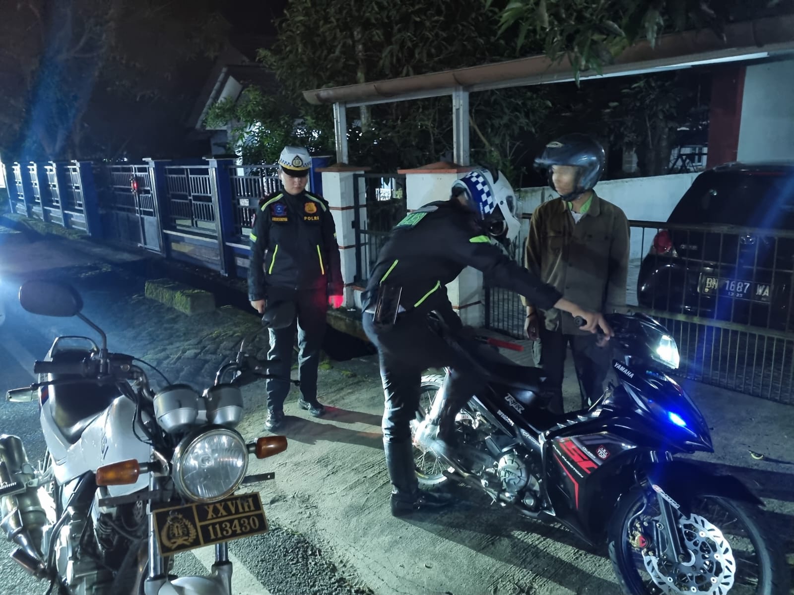 Polres Belitung Kembali Tindak Tegas Pengguna Knalpot Brong Dalam Operasi Zebra Menumbing 2025