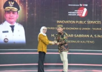 Gubernur Kalteng Agustiar Sabran Raih Penghargaan TVOne atas Inovasi Membangun Negeri