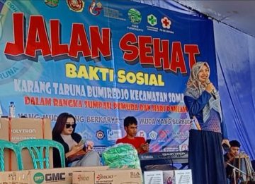 Semangat Kebersamaan Warnai Jalan Sehat dan Bakti Sosial di Somagede