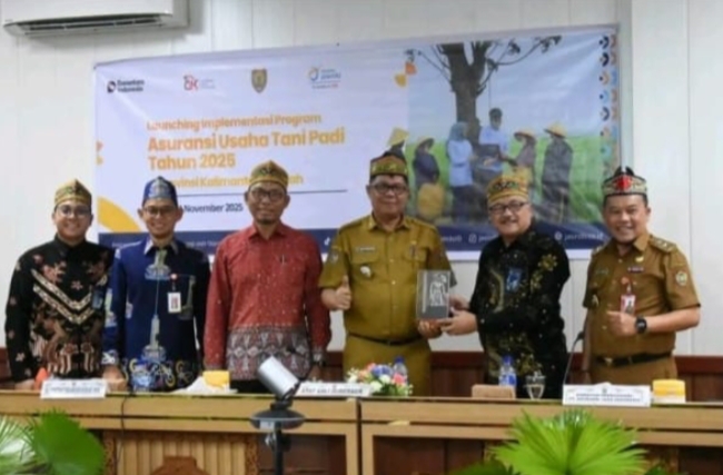 Staf Ahli Gubernur Buka Launching Implementasi Program Asuransi Usaha Tani Padi 2025