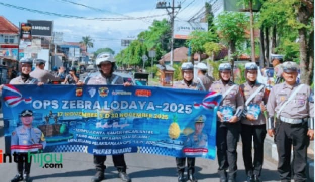 Operasi Zebra Lodaya 2025 Resmi Digelar, Polres Subang Kerahkan 78 Personel