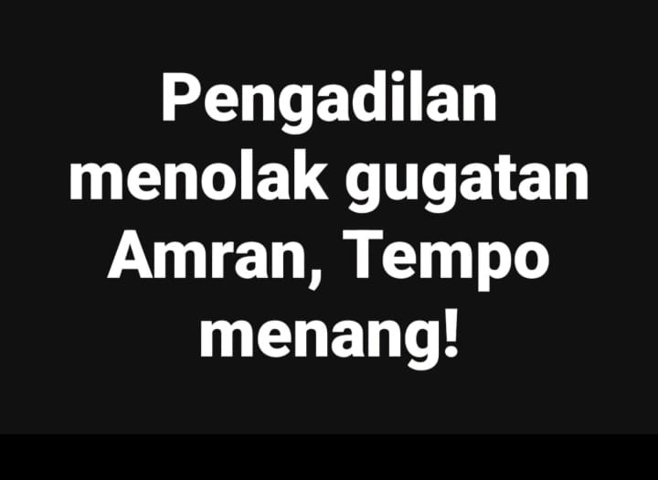 PN Jaksel Tegaskan Sengketa Pemberitaan Wajib Diselesaikan Melalui Dewan Pers