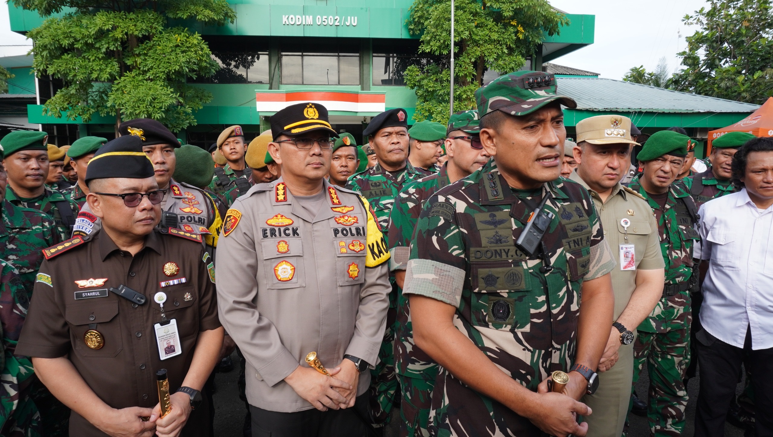 Kodim 0502/Jakarta Utara Gelar Patroli Gabungan 3 Pilar Jelang Pergantian Tahun