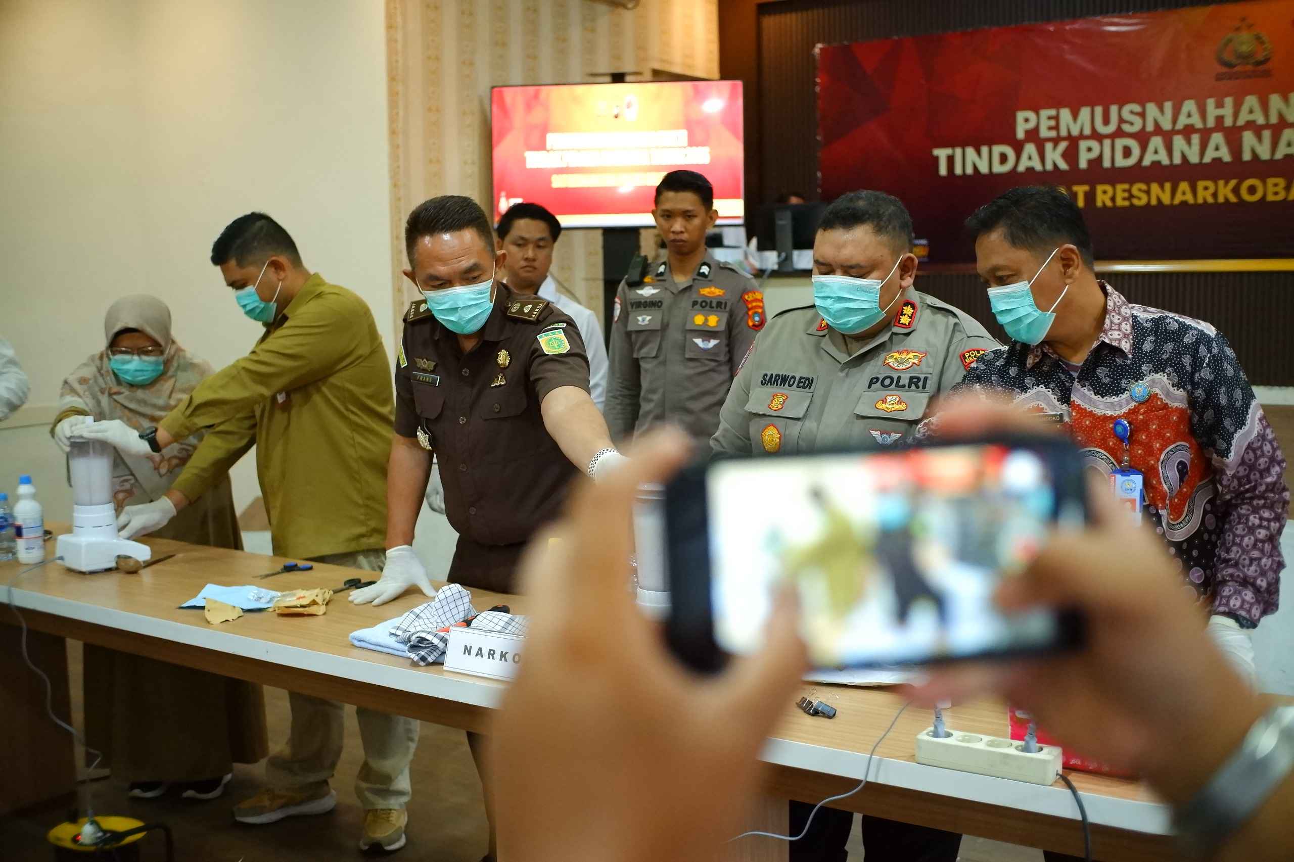 Sabu Seberat 1,025 Gram Berhasil Dimusnahkan Polres Belitung