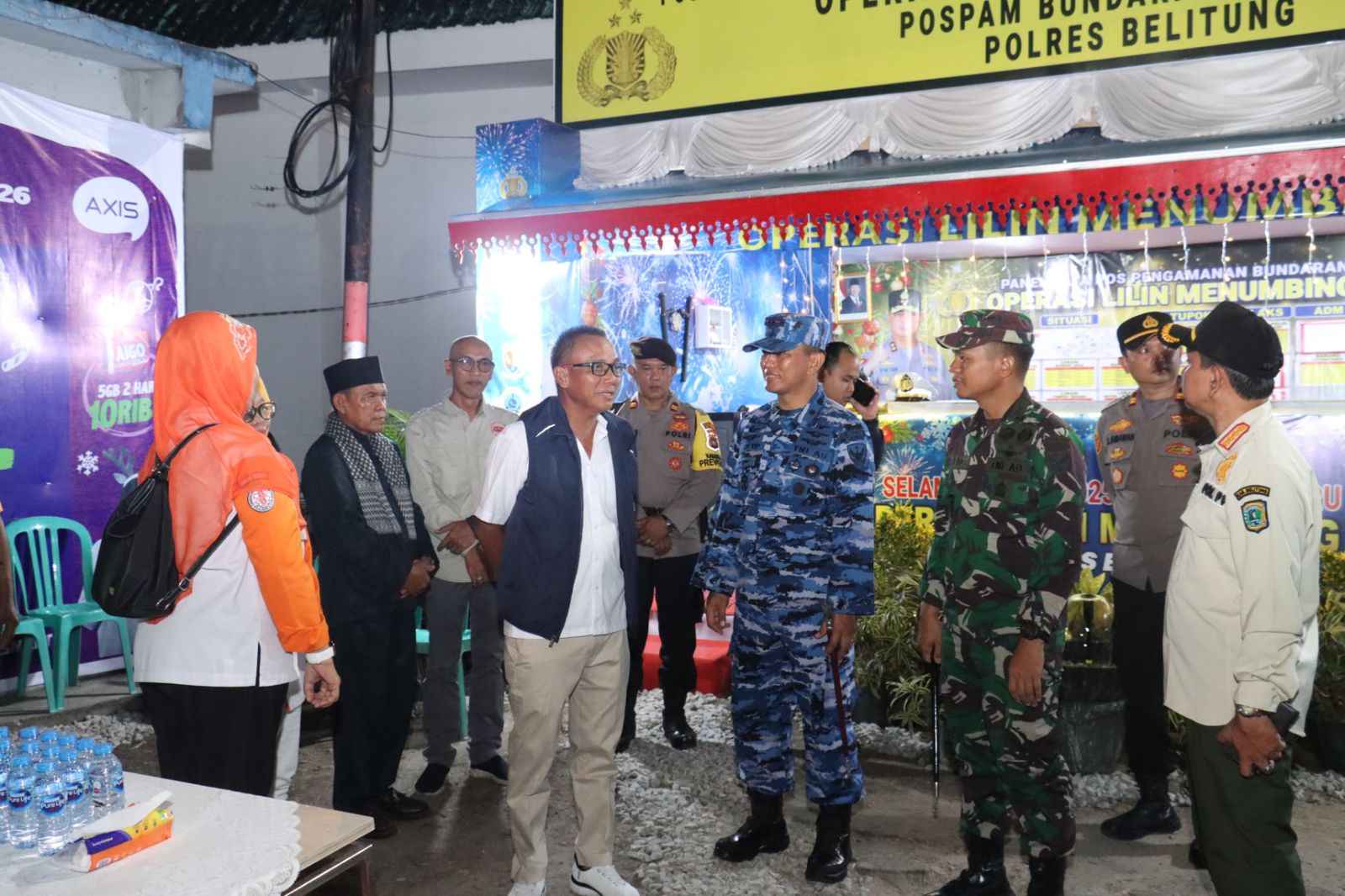 Wujudkan Kamtibmas Aman dan Kondusif Selama Natal 2025 dan Jelang Tahun Baru 2026 Polres Belitung Gelar Patroli Gabungan