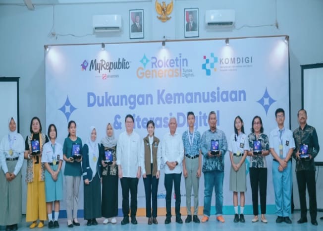 Berkolaborasi Dengan MyRepublic, Kemkomdigi Berikan Internet Gratis ke Sekolah Terdampak Banjir di Sumut