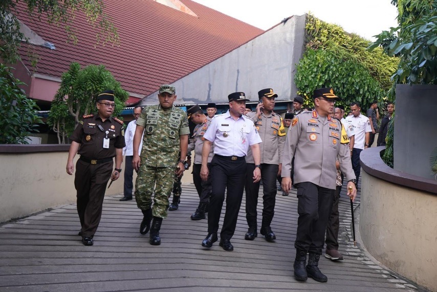 Dandim 0502/Jakarta Utara Pimpin Patroli Terpadu Malam Natal Bersama Forkopimko