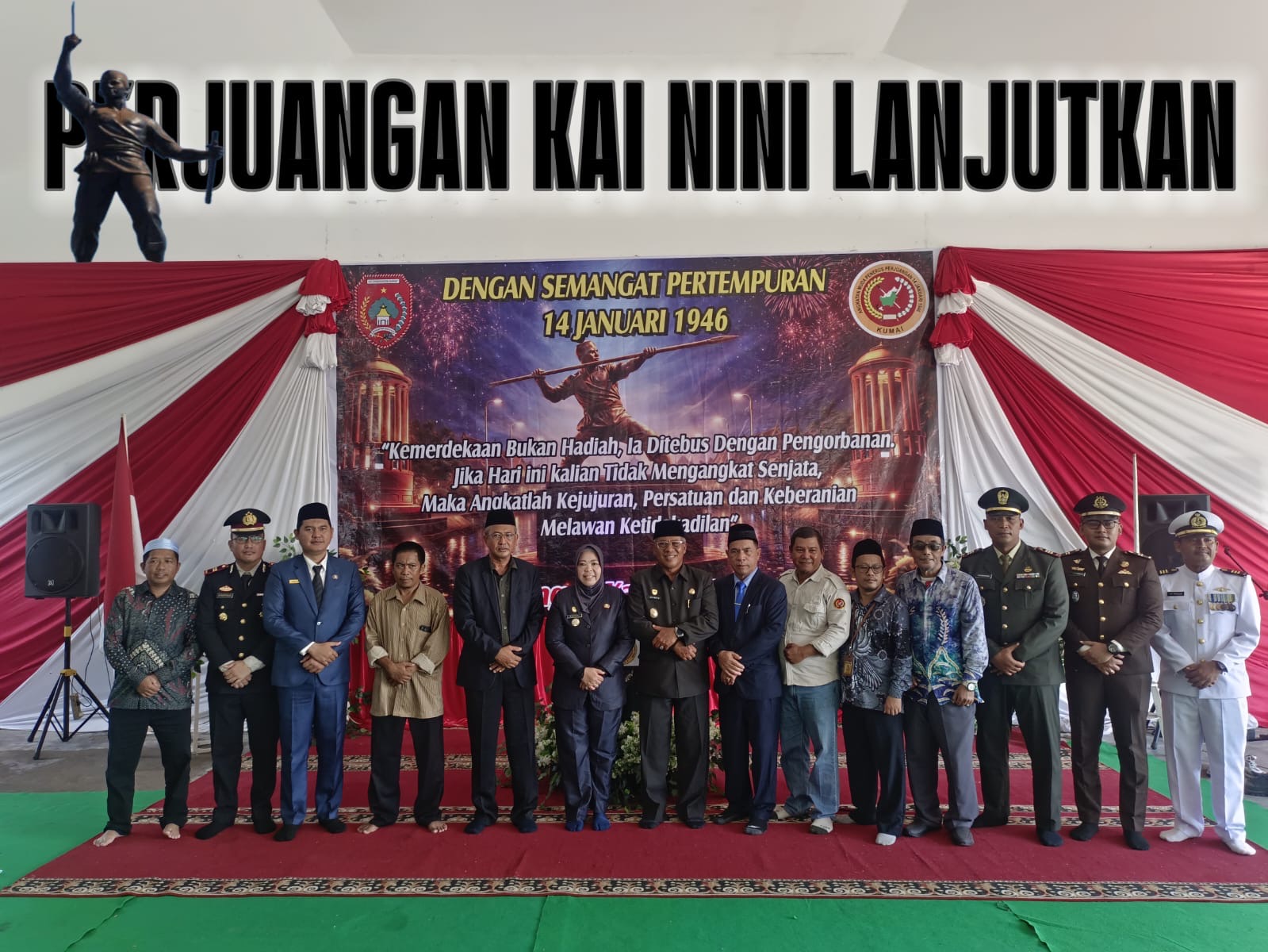 Puncak Peringatan Pertempuran 1946 di Kumai Digelar dengan Upacara Tabur Bunga