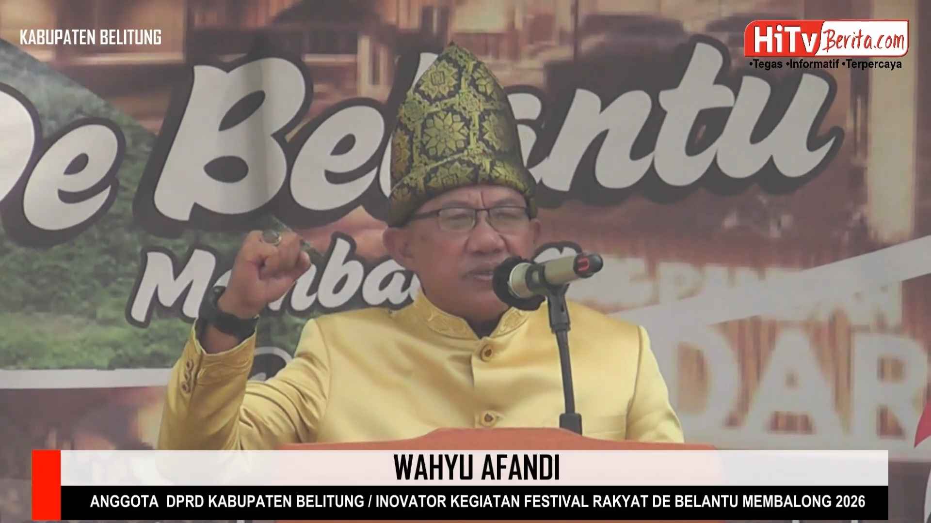 Festival Rakyat De Belantu Membalong 2026 Resmi Di Buka