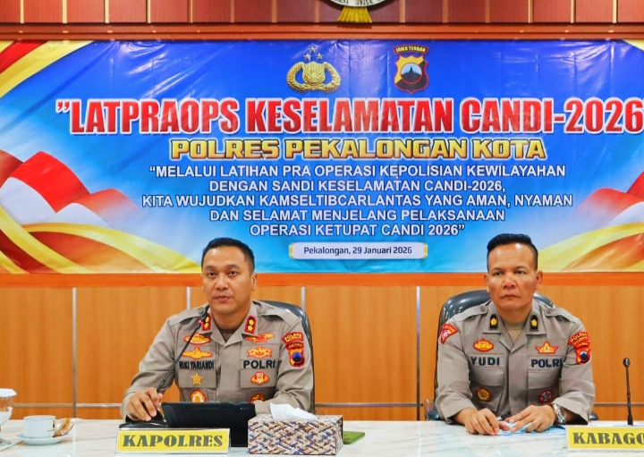 Polres Pekalongan Kota Siapkan Operasi Keselamatan Candi 2026, Antisipasi Banjir dan Kemacetan