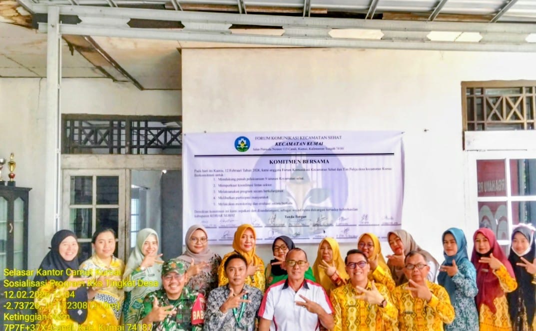 Perkuat 9 Tatanan Kabupaten Sehat, FKKS Kumai Satukan Komitmen Lintas Sektor