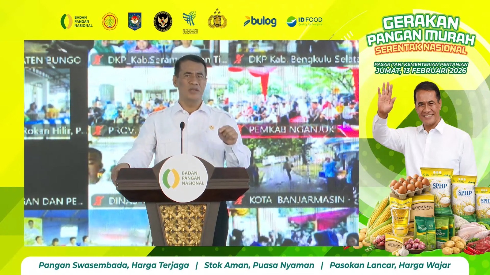 Pemerintah Pastikan Stok Pangan Aman Jelang Ramadan, Harga Tak Boleh di Atas HET