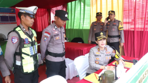 Kapolres Karimun Cek Pos Pengamanan Operasi Ketupat Seligi 2026