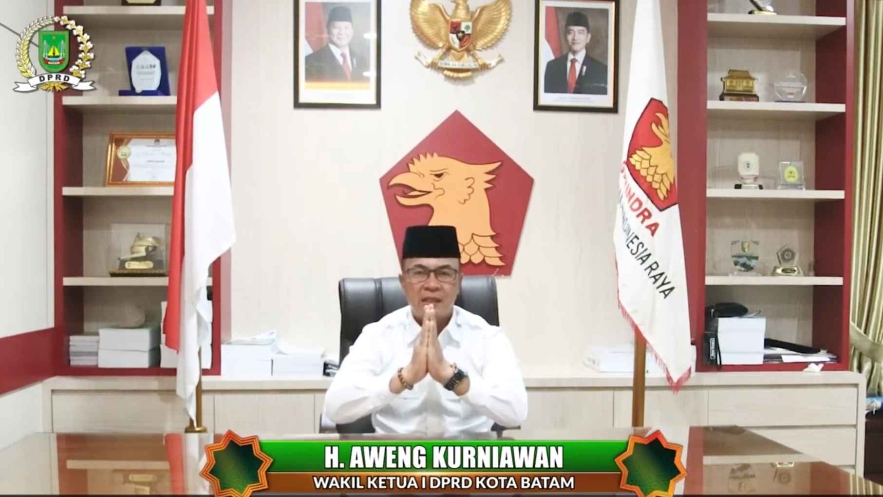 H. Aweng Kurniawan Wakil Ketua I DPRD Kota Batam Mengucapkan Selamat Menunaikan Puasa Ramadhan 1447 H