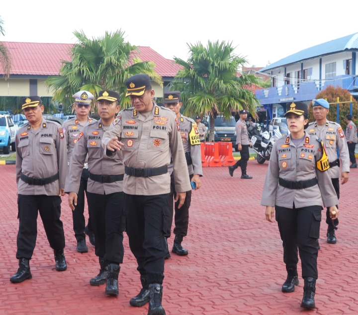 Cek Kesiapan Operasi Ketupat Seligi 2026, Polda Kepri Periksa Personel dan Peralatan di Polres Karimun