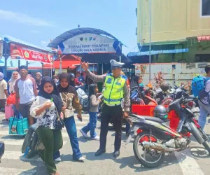 Satlantas Polres Karimun Antisipasi Lonjakan Arus Balik, Pengamanan Diperketat di Pelabuhan dan Kawasan Wisata