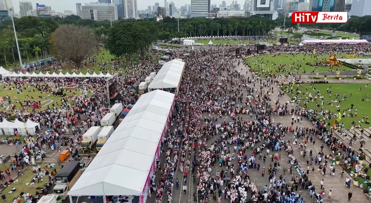Monas Jadi Panggung Rakyat: Prabowo Ingin Seluruh Warga Rasakan Kegembiraan Lebaran