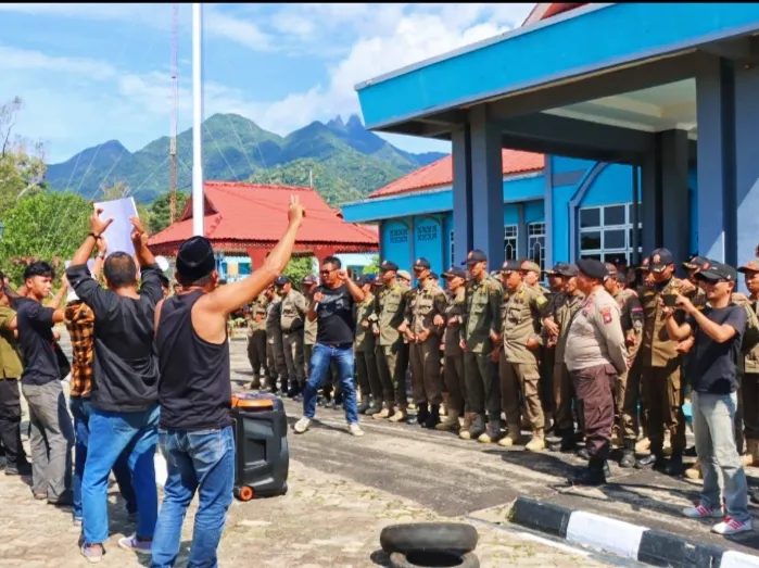 Aksi Pemuda di Lingga Berlangsung Tertib, Polisi Fasilitasi Dialog dan RDP