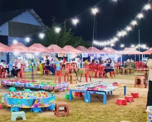 Pengelola Bazar Anak di Lingga Keluhkan Penataan Lokasi, Akses Damkar Batasi Pemasangan Tenda