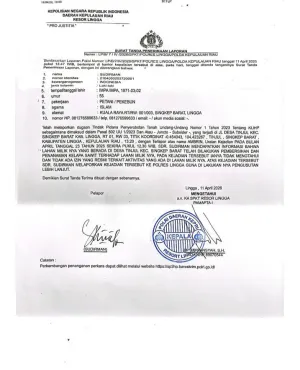 Dugaan Penyerobotan Lahan, Kades Tinjul Lingga Diseret ke Ranah Hukum