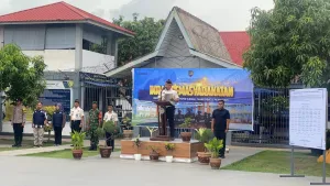 Rutan Karimun Gelar Apel Bersih Narkoba dan Handphone Ilegal