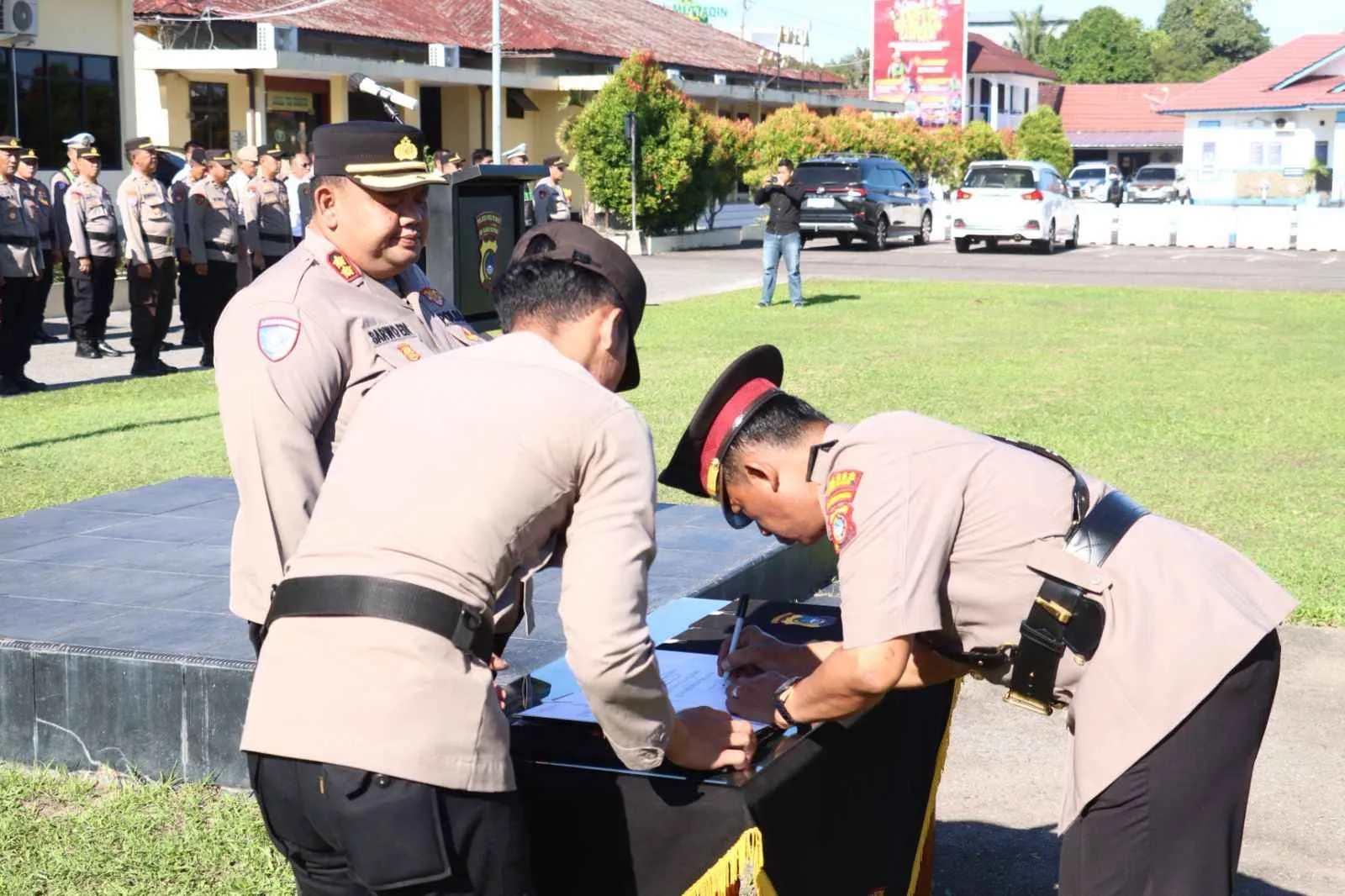 Polres Belitung Gelar Sertijab Kasat Reskrim, Kasat Resnarkoba, Kasi Humas dan Pelantikan Kapolsek Badau