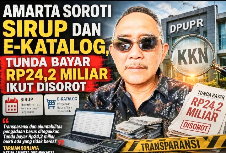 E-Katalog DPUTR Purwakarta Disorot, Amarta Ingatkan Transparansi Tak Sekadar Digitalisasi
