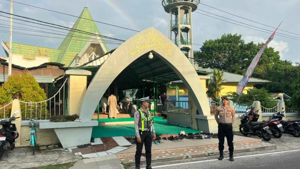 Pengamanan Malam Takbir Hingga Sholat Idul Adha 1447 H Di Belitung, Oleh Polres Belitung Berlangsung Aman Dan Lancar