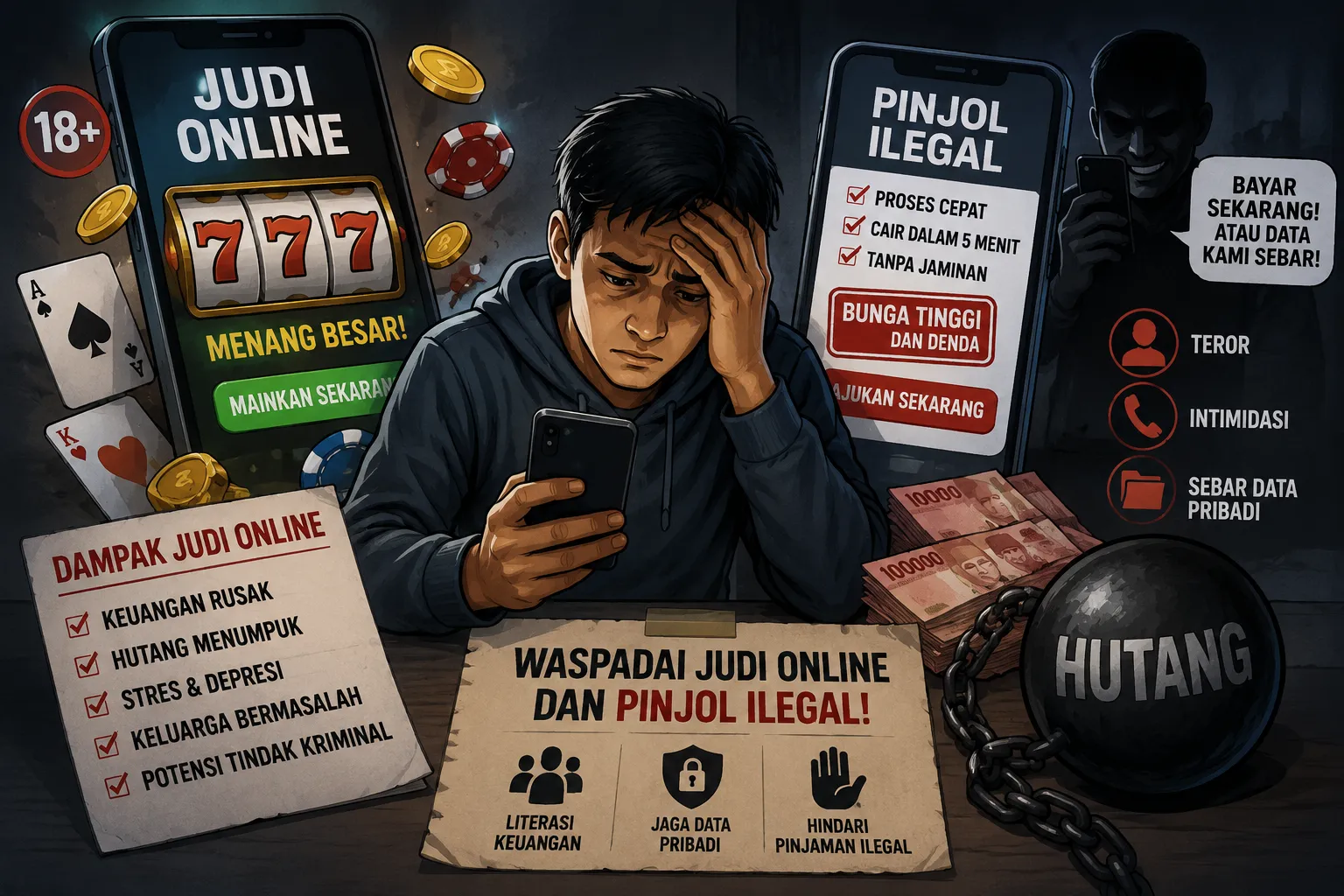 Judol dan Pinjol Ilegal, Ancaman Nyata bagi Ekonomi dan Mental Masyarakat