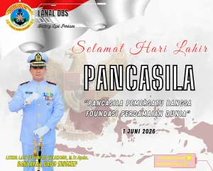 Hari Lahir Pancasila 2026, Danlanal Dabo Singkep Ajak Warga Lingga Perkuat Persatuan