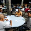 Turnamen Domino Polres Lingga Panas! Pool B dan C Sengit di Malam Kedua