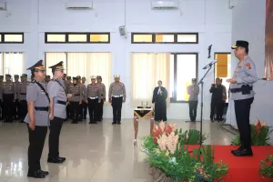 Kapolda Babel Pimpin Sertijab Kapolresta Pangkalpinang