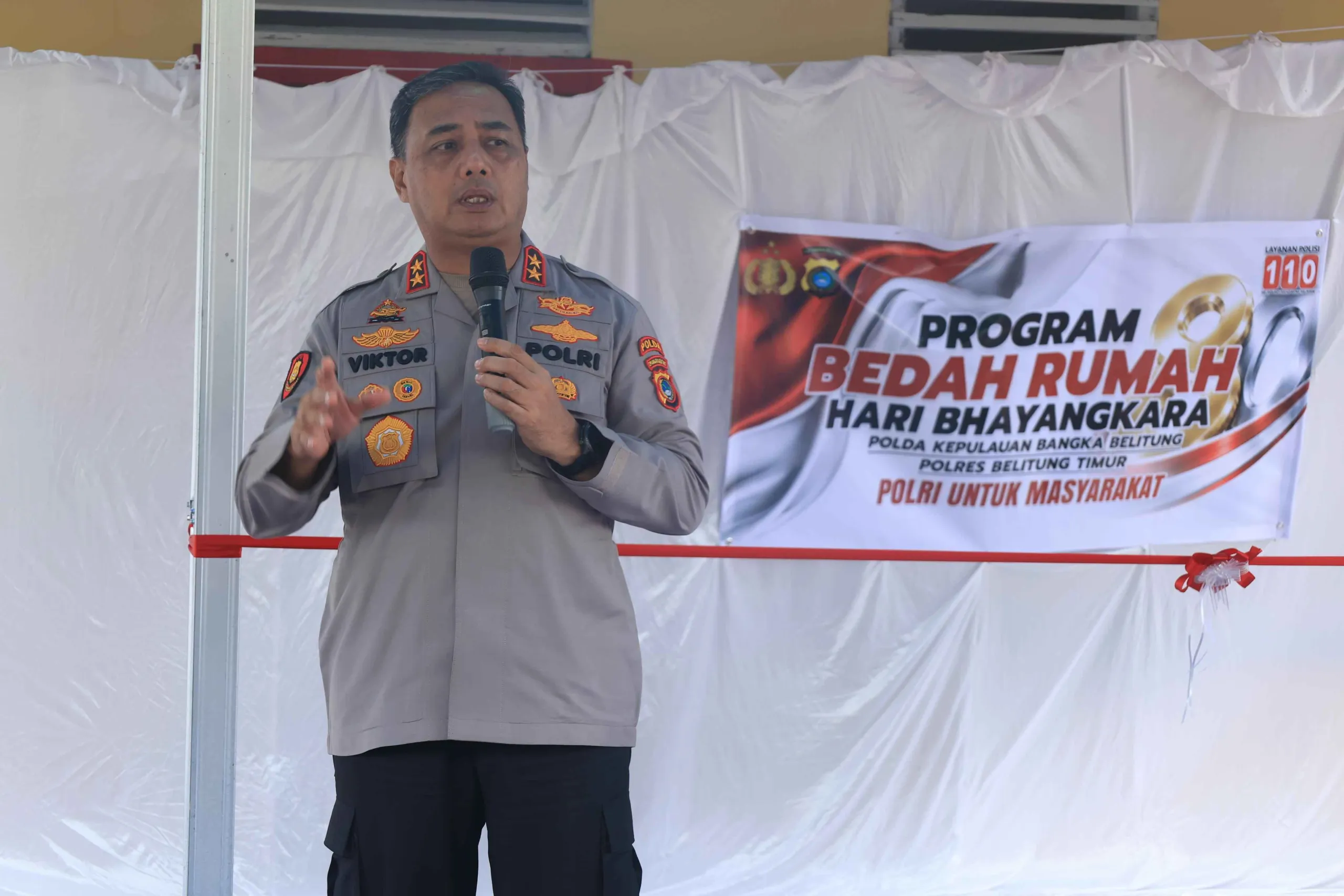 Kapolda Babel Ajak Warga Belitung Timur Manfaatkan Layanan Call Center 110
