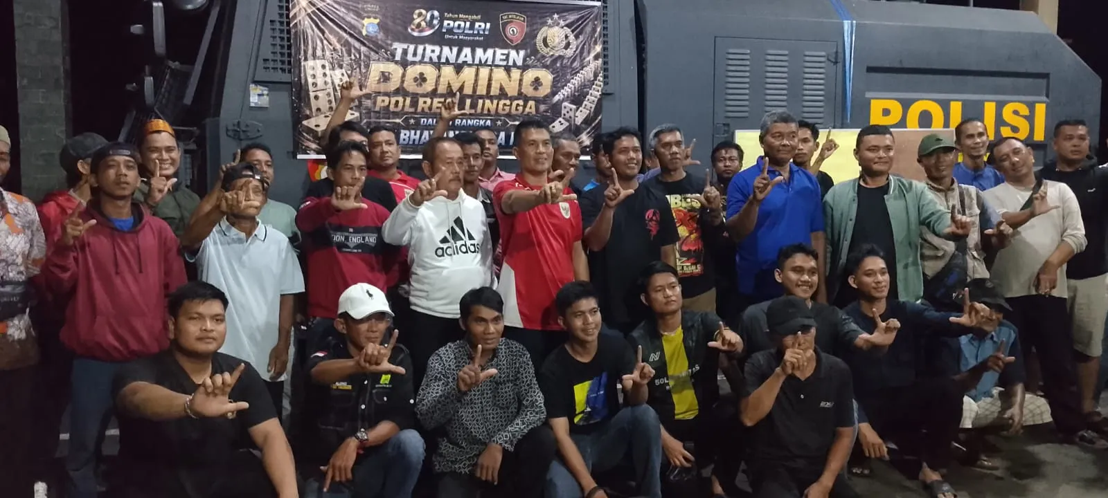 Kasat Intelkam Polres Lingga Buka Turnamen Domino, Ajak Warga Jadi Mitra Kamtibmas