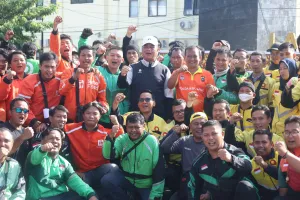 Polda Babel Gelar Apel Konsolidasi Ojol Kamtibmas, Kapolda : Polri-Ojol Menjadi Satu Jaga Kamtibmas