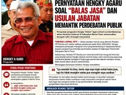 Pernyataan Hengky A Garu Soal “Balas Jasa” dan Usulan Jabatan Memantik Perdebatan Publik