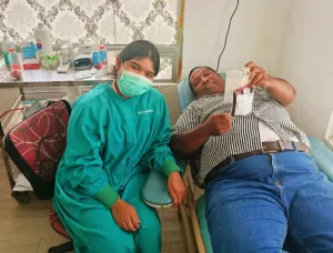 Rayakan Ulang Tahun dengan Donor Darah, Kepala Desa di Sergai Pilih Berbagi untuk Sesama