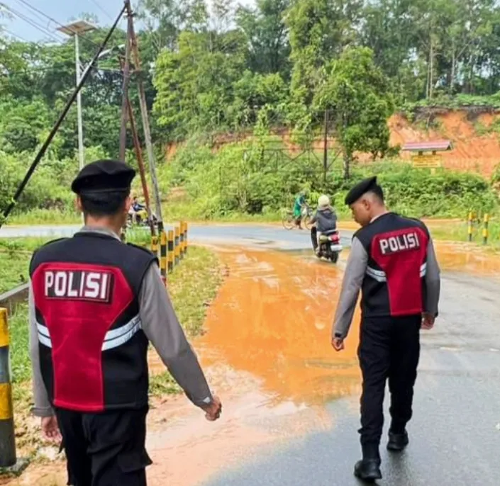 Polisi Lingga Siaga Bencana di Tengah Cuaca Ekstrem