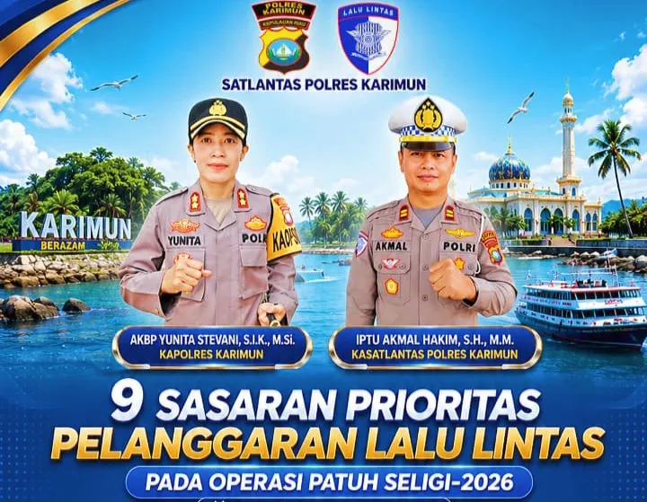 Jelang Operasi Patuh Seligi 2026, Polres Karimun Bekali Personel dengan Latpraops