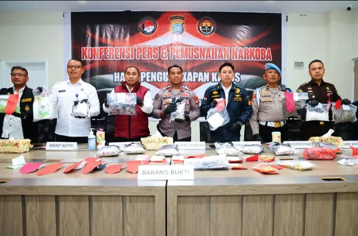 Polda Kepri Ungkap 85 Kasus Narkotika dalam Dua Bulan, 129 Tersangka Ditangkap
