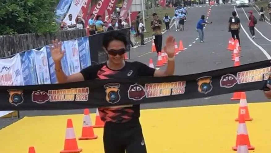 Wow, Pelari Nasional Robi Syianturi Pecahkan Rekor 10K Bhayangkara Babel Run 2026