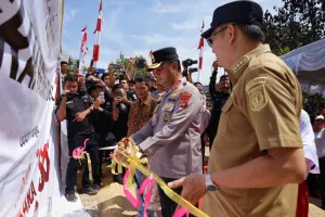 Kapolda Babel Resmikan Bedah Rumah Korban Kebakaran di Bangka Barat