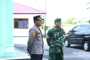 Wakapolres Belitung Jalin Silaturahmi ke Kodim 0414/Belitung, Perkuat Sinergitas TNI–Polri