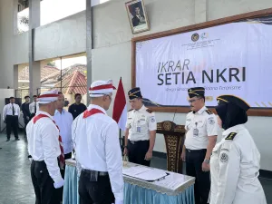 Kembali ke Pangkuan Ibu Pertiwi, 2 Narapidana Terorisme Lapas Batang Ucapkan Ikrar Setia NKRI