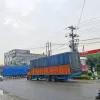 Antrean Truk Solar Kembali Mengular di SPBU Kota Galuh Sergai, Arus Lalu Lintas Melambat